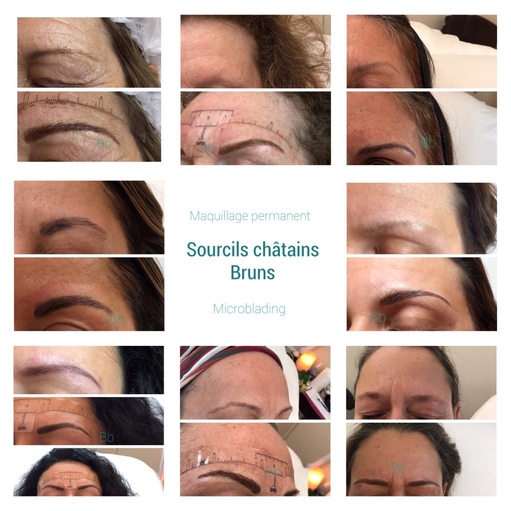 Maquillage permanent sourcils chatains restructurations sourcils châtains