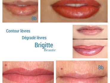 Les lèvres en maquiullage